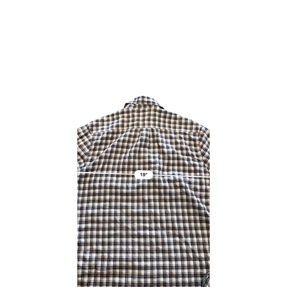 LUCKY BRAND Mens Black White Red Long Sleeve Flannel Shirt Size Small EUC‎ - Picture 7 of 9